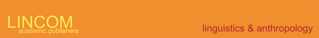 LINCOM academic publishers - linguistics & anthopology